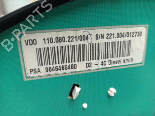 Instrument cluster PEUGEOT 407 (6D_) 1.6 HDi 110 (6D9HZC, 6D9HYC) | BP22908847C47 