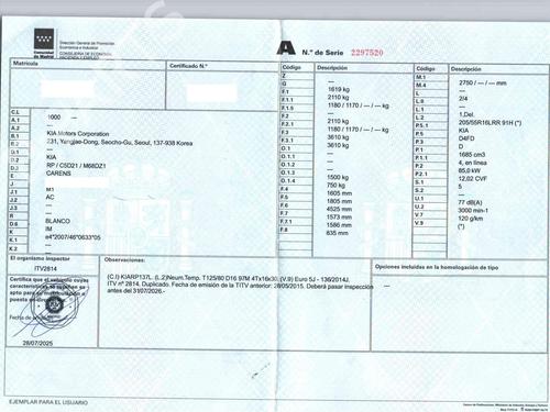 Bremselys KIA CARENS IV 1.7 CRDi | BP39448860L11 - Image 2