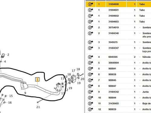 AC pipe VOLVO XC60 II (246) B5 Mild-Hybrid | BP36156537M126 - Image 5