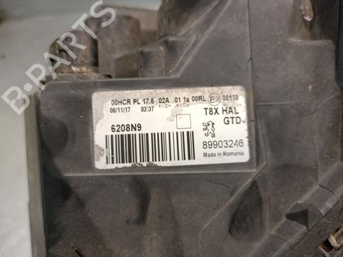 Left headlight PEUGEOT 3008 I MPV (0U_) 1.6 HDi | BP29712438C28