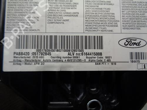 Passasjer kollisjonspute FORD KA (RU8) 1.2 | BP8524610C10 