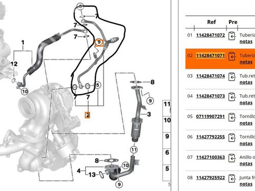 Pipe BMW X2 (F39) sDrive 18 d | BP32314230M125