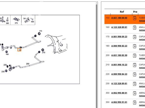 Pipe MERCEDES-BENZ GLC (X253) 220 d 4-matic (253.905, 253.903) | BP25439859M125 