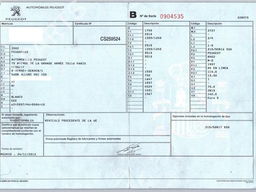 Engine PEUGEOT 5008 (0U_, 0E_) 2.0 HDi 150 / BlueHDi 150 | BP31852872M1
