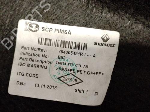 Rear parcel shelf DACIA SANDERO II TCe 90 LPG (B8M1) | BP29077404C85 