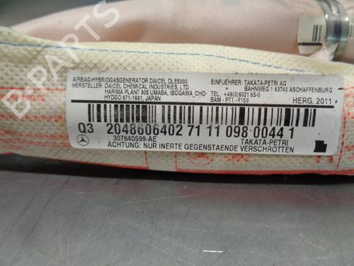 Right curtain airbag MERCEDES-BENZ C-CLASS Coupe (C204)  | BP9586344C12 
