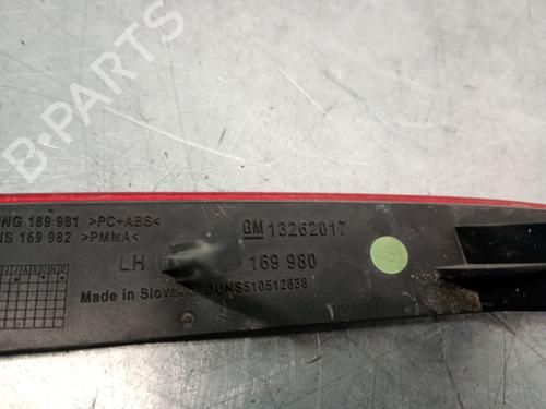 Rear bumper left light OPEL ASTRA J (P10) 1.7 CDTI (68) | BP29329956C81 