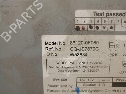 Radio TOYOTA VERSO (_R2_) 2.0 D-4D (AUR20_, AUR20R) | BP24636060E6 