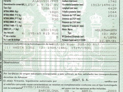 Right taillight SEAT TOLEDO II (1M2) 1.9 TDI | BP11228943C35 