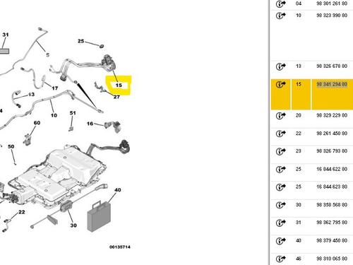Cable PEUGEOT 208 II (UB_, UP_, UW_, UJ_) e-208 | BP23090026E12 
