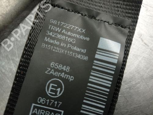 Front right seatbelt CITROËN BERLINGO (ER_, EC_) 1.5 BlueHDi 100 | BP31665884I25 