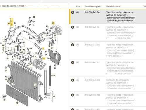 AC pipe SEAT LEON (1P1) 2.0 TDI 16V | BP29585318M126