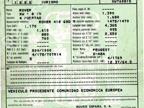 Andre ROVER 400 II (XW) 418 TD | BP20244637O1 