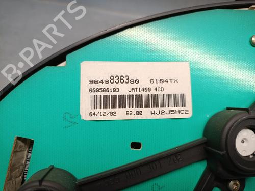 Instrument cluster PEUGEOT 206 Hatchback (2A/C) 1.4 HDi eco 70 | BP25404325C47 