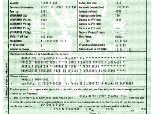 Gearbox HONDA FR-V (BE) 1.8 (BE1) | BP8072673M3 