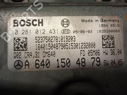 Engine control unit (ECU) MERCEDES-BENZ A-CLASS (W169) A 180 CDI (169.007, 169.307) | BP11927300M57 