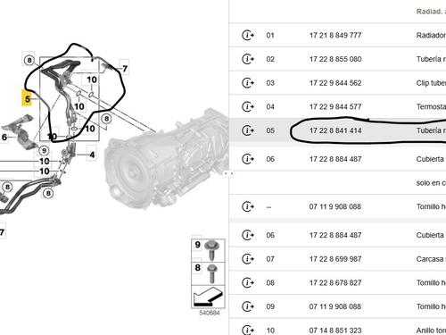 Pipe BMW X3 (G01, F97, G08) xDrive 20 d Mild-Hybrid | BP36140625M125  - Image 5