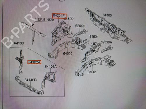 Front slam panel KIA CARNIVAL / GRAND CARNIVAL III (VQ) 2.9 CRDi | BP29866580C72