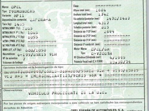 ECU airbags OPEL ZAFIRA A MPV (T98) 2.0 DTI 16V (F75) | BP10957171M53 