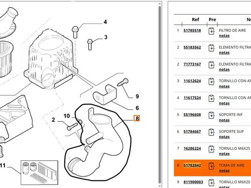 Pipe ALFA ROMEO BRERA (939_) 2.2 JTS (939.DXB11) | BP30459026M125