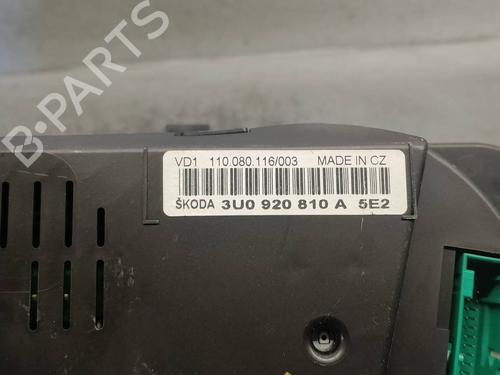 Instrument cluster SKODA SUPERB I (3U4) 1.9 TDI | BP17497538C47 
