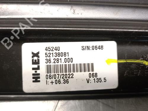 Front right window mechanism FIAT 500 (312_) Electric (EV) | BP29748086C23 