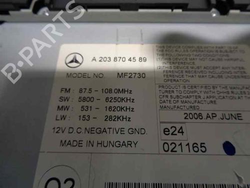 Radio MERCEDES-BENZ C-CLASS Coupe (CL203) C 180 Kompressor (203.746) | BP5035359E6