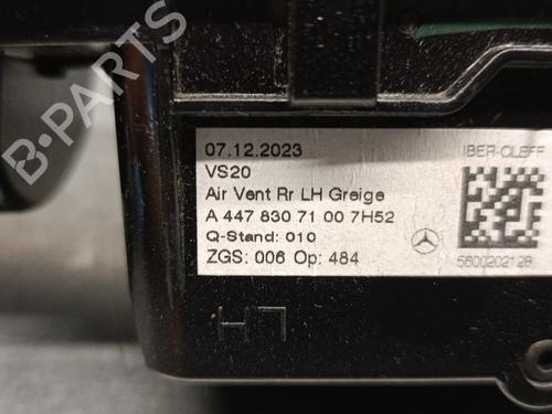 Air vent MERCEDES-BENZ V-CLASS (W447) V 250 CDI / d (447.811, 447.813, 447.815) | BP27599758I21