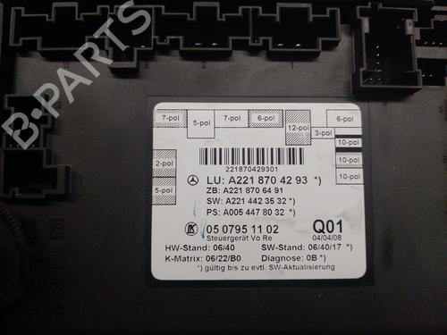 Control unit MERCEDES-BENZ S-CLASS (W221, V221)  | BP18000579M11 