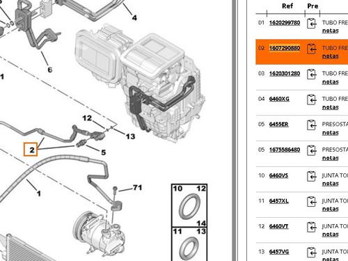 AC pipe CITROËN JUMPER II Van 2.2 HDi 110 | BP30922149M126 
