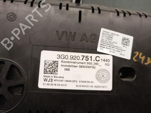 Instrument cluster VW PASSAT B8 Variant (3G5, CB5) 2.0 TDI | BP31837887C47 