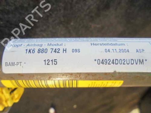 Right curtain airbag VW GOLF V (1K1) 1.9 TDI | BP2116515C12 