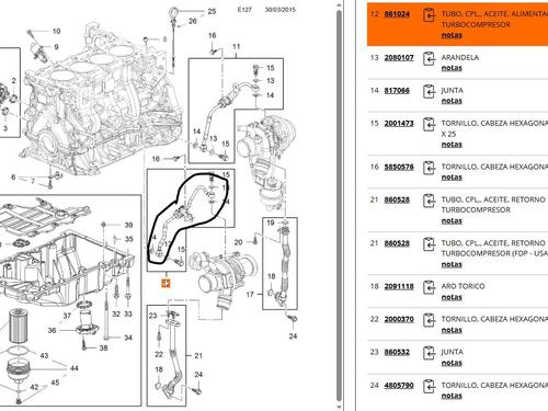 Pipe OPEL ASTRA K (B16) 1.6 CDTi (68) | BP36023441M125 - Image 5