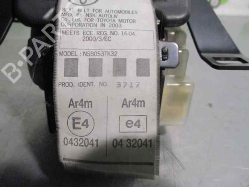 Rear center seatbelt TOYOTA YARIS VERSO (_P2_) 1.4 D-4D (NLP20_, NLP22_) | BP8724369I27 