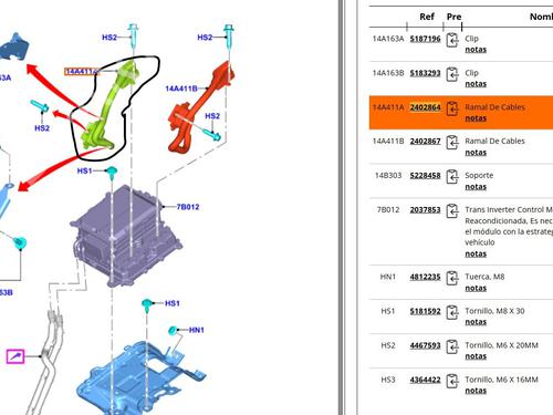 Cable FORD MONDEO V Saloon (CD) 2.0 Hybrid | BP30453179E12 