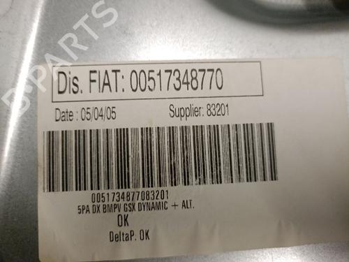 Alzavetro anteriore destra FIAT IDEA (350_) 1.3 D Multijet | BP30624518C23