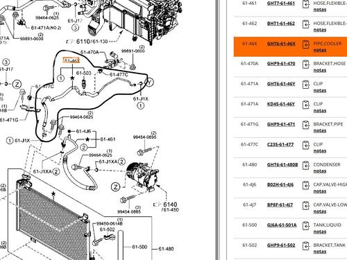 AC pipe MAZDA 3 (BM, BN) 2.2 D | BP32372686M126 - Image 5