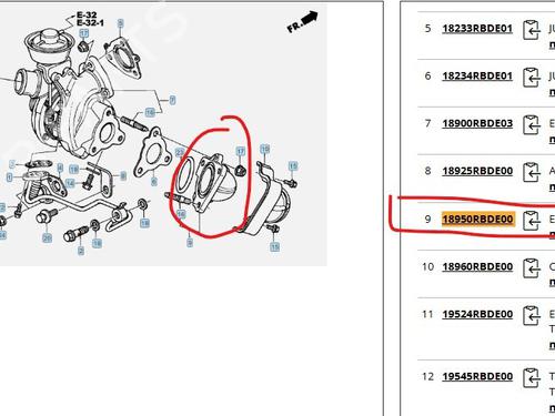 Pipe HONDA ACCORD VII (CL, CN) 2.2 i-CTDi (CN1) | BP27860012M125