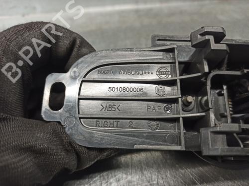 Front right interior door handle NISSAN NOTE (E11, NE11)  | BP9966408I14 