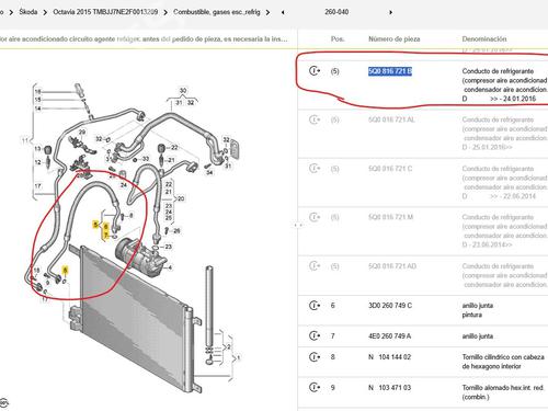 AC pipe SKODA OCTAVIA III Combi (5E5, 5E6) 2.0 TDI | BP37408809M126 - Image 5