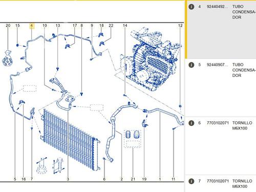 AC pipe RENAULT EXPRESS Box Body/MPV 1.5 Blue dCi 75 (F6AA) | BP29481386M126 