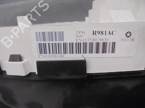 Instrument cluster CHRYSLER VOYAGER IV (RG, RS) 2.5 CRD | BP16359984C47 