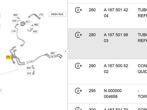 Pipe MERCEDES-BENZ GLE (V167) GLE 300 d EQ Boost 4-matic (167.119, 167.109) | BP36996538M125  - Image 7