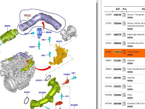 Pipe FORD TOURNEO COURIER B460 MPV  | BP33270134M125  - Image 5