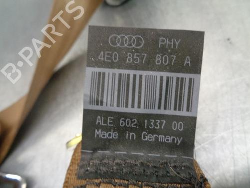 Rear center seatbelt AUDI A8 D3 (4E2, 4E8) 3.0 TDI quattro | BP10331576I27 