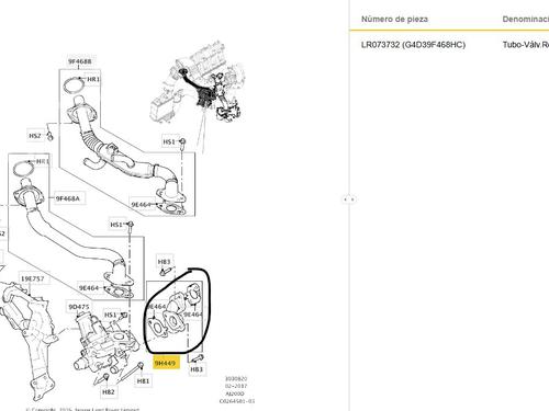 Pipe LAND ROVER RANGE ROVER EVOQUE (L538) 2.0 D 4x4 | BP33548785M125  - Image 5