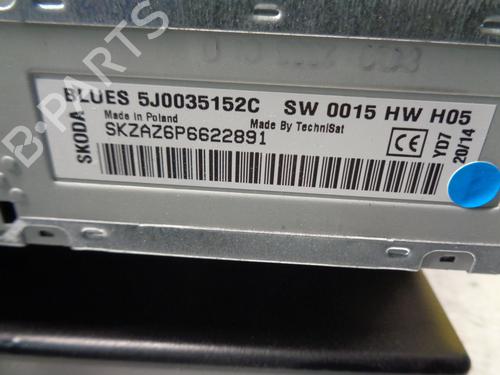 Radio SKODA RAPID (NH3, NK3, NK6) 1.2 TSI | BP9273881E6 