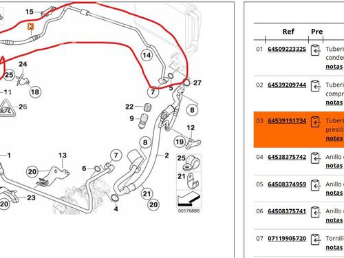 AC pipe BMW 3 (E90) 320 i | BP30442061M126