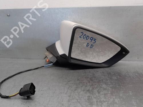 Used Right mirror SEAT LEON (5F1) 1.6 TDI (115 hp) 17957652