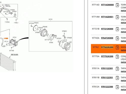 AC pipe KIA SOUL I (AM) 1.6 CRDi 128 | BP22732537M126 